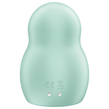 SATISFYER - PRO TO GO 1 DOUBLE AIR PULSE STIMULATOR & VIBRATOR BLUE - GREEN - 7