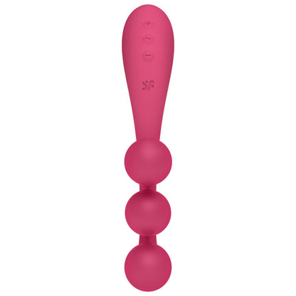 SATISFYER - TRI BALL 1 MULTI VIBRATOR RED - 3