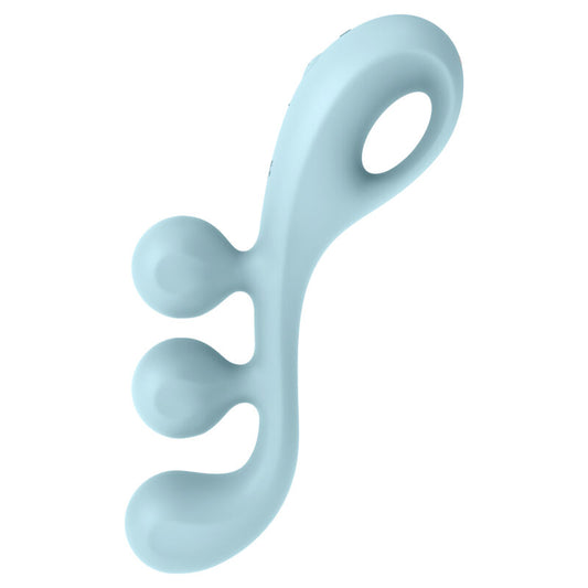SATISFYER - TRI BALL 2 MULTI VIBRATOR BLUE - 1