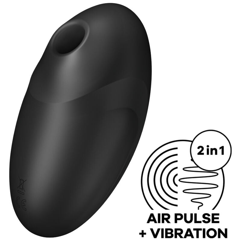 SATISFYER - VULVA LOVER 3 AIR PULSE STIMULATOR & VIBRATOR PINK - BLACK - 2