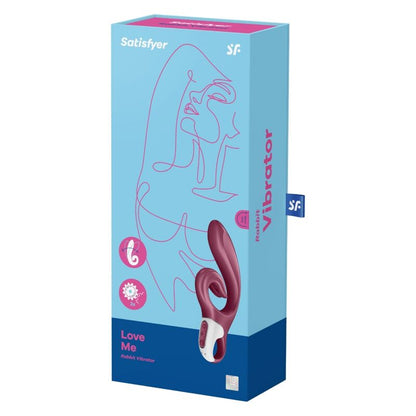 SATISFYER - LOVE ME RABBIT VIBRATION RED - RED - 9