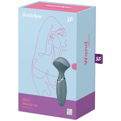SATISFYER - MINI WOND-ER GREY - BLUE - 10
