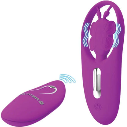 PRETTY LOVE - BUTTERFLY STIMULATOR FOR DANCING PANTIES WITH REMOTE CONTROL LILAC