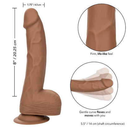 CALEXOTICS - 20.32 CM BROWN SILICONE STUDS