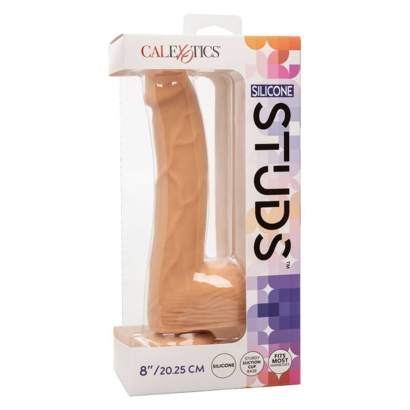 CALEXOTICS - 20.32 CM SILICONE STUDS LEATHER