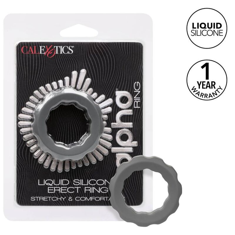 CALEXOTICS - ALPHA ERECT RING GREY - 1