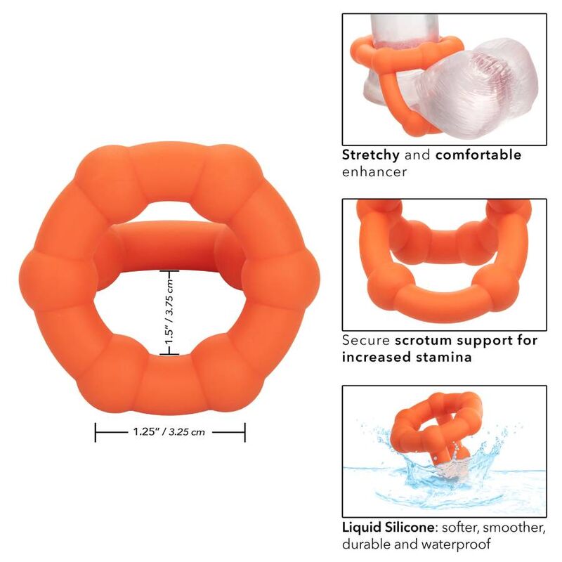 CALEXOTICS - ALPHA ALL STAR RING ORANGE - 9
