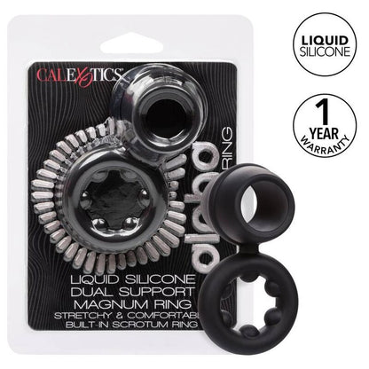 CALEXOTICS - ALPHA DUAL MAGNUM RING BLACK - 1