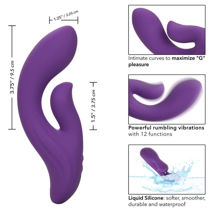 CALEXOTICS - STELLA DUAL PLEASER VIOLET - 1