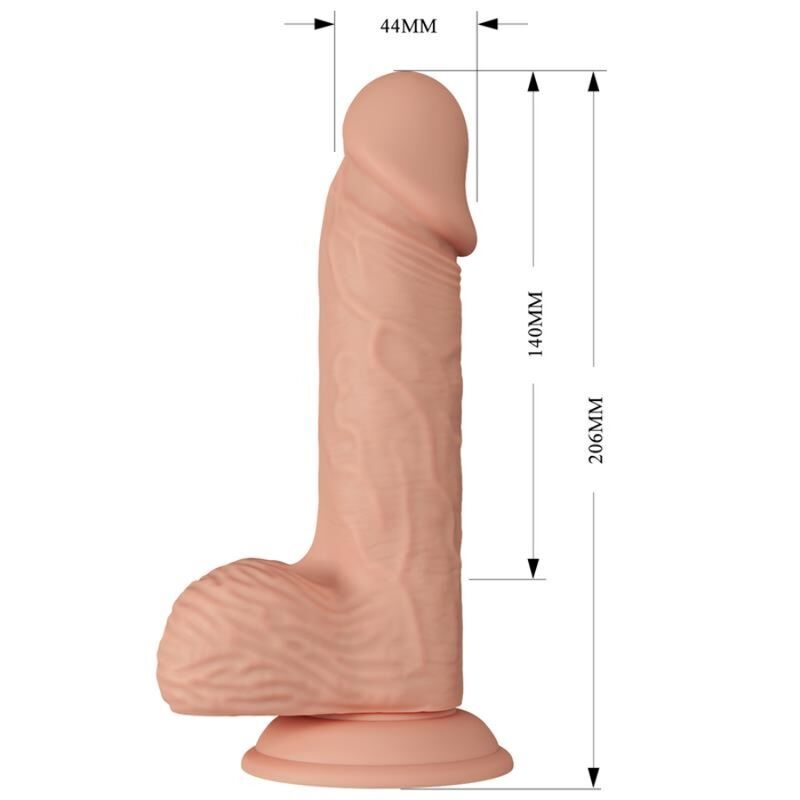 BAILE - BEAUTIFUL ENCOUNTER CATOBLEPAS FLEXIBLE REALISTIC DILDO 20.6 CM NATURAL - 5