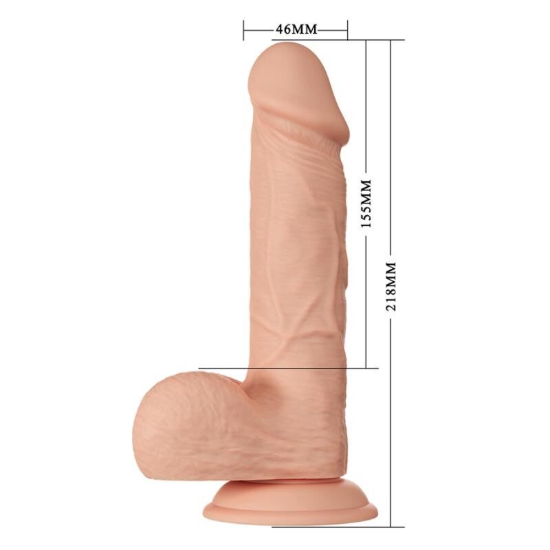BAILE - BEAUTIFUL ENCOUNTER BAHAMUT FLEXIBLE REALISTIC DILDO 21.8 CM NATURAL - 7