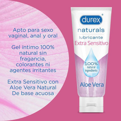 DUREX - NATURALS EXTRA SENSITIVE LUBRICANT 100 ML - 2