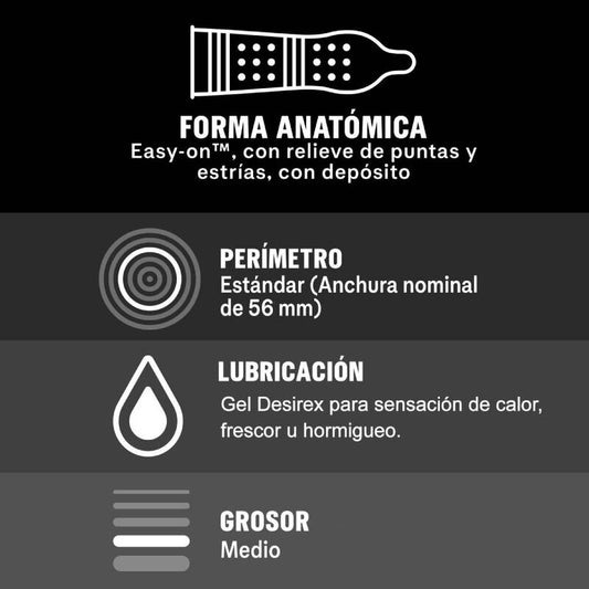 DUREX - ORGASMIC INTENSO 12 UNITÀ - Secretroomsexyshop