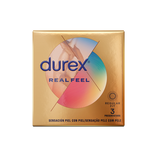 DUREX - REAL FEEL CONDOMS 3 UNITS - 1