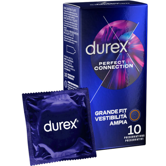 DUREX - PERFECT CONNECTION SILICONE EXTRA LUBRIFICATION 10 UNITS - 1