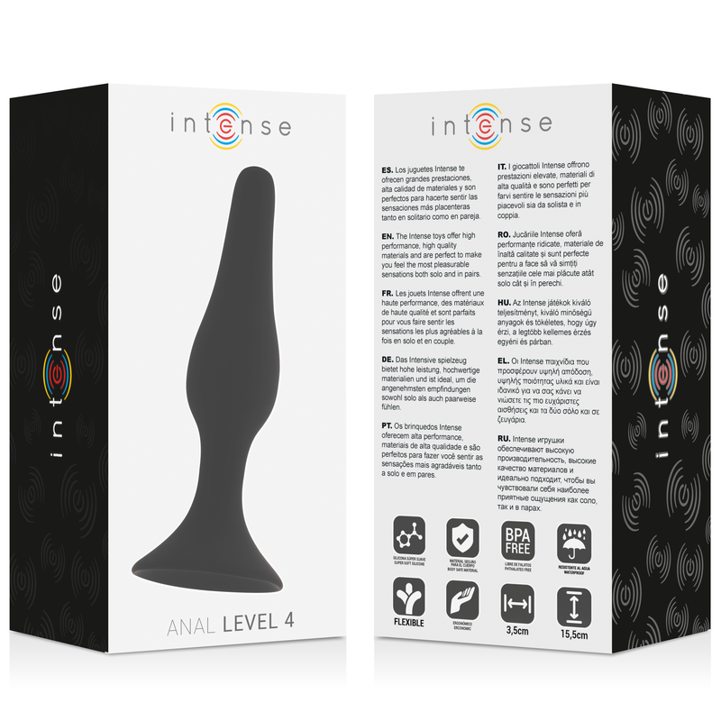 INTENSE - ANAL LEVEL 4 15.5CM BLACK - 3
