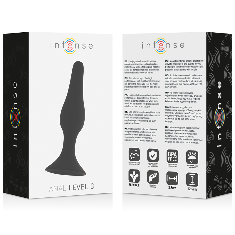 INTENSE - ANAL LEVEL 3 12.5CM BLACK - 4