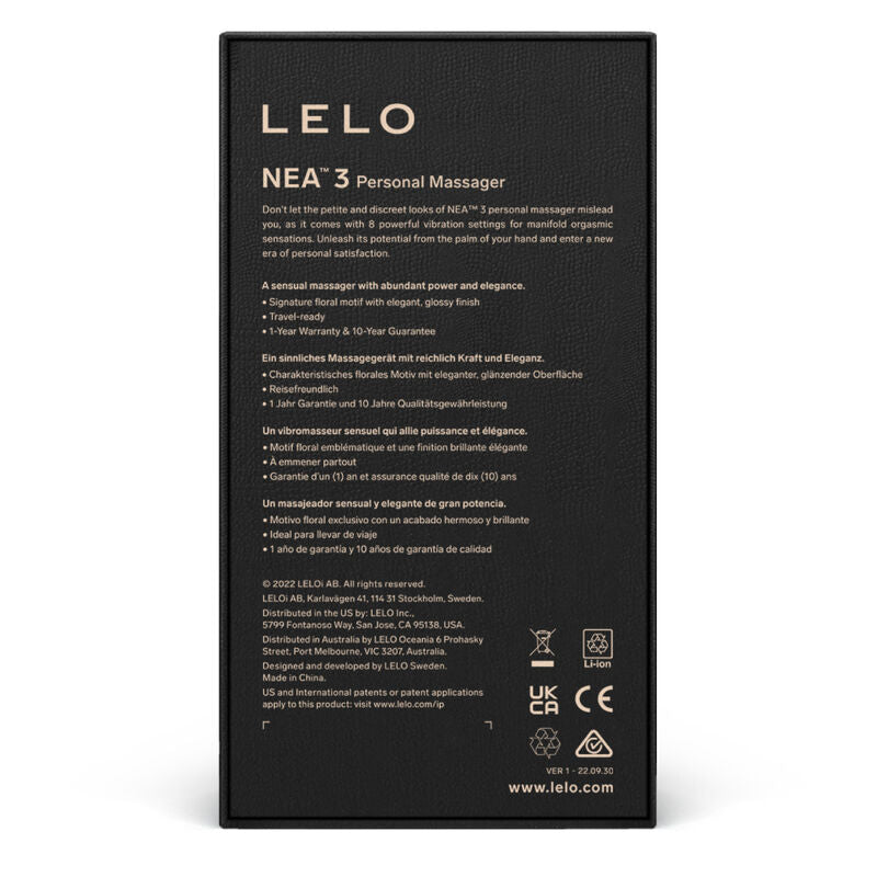 LELO - NEA 3 PERSONAL MASSAGER - BLUE
