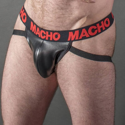 MACHO - MX25RC JOCK RED LEATHER XL - S - 2