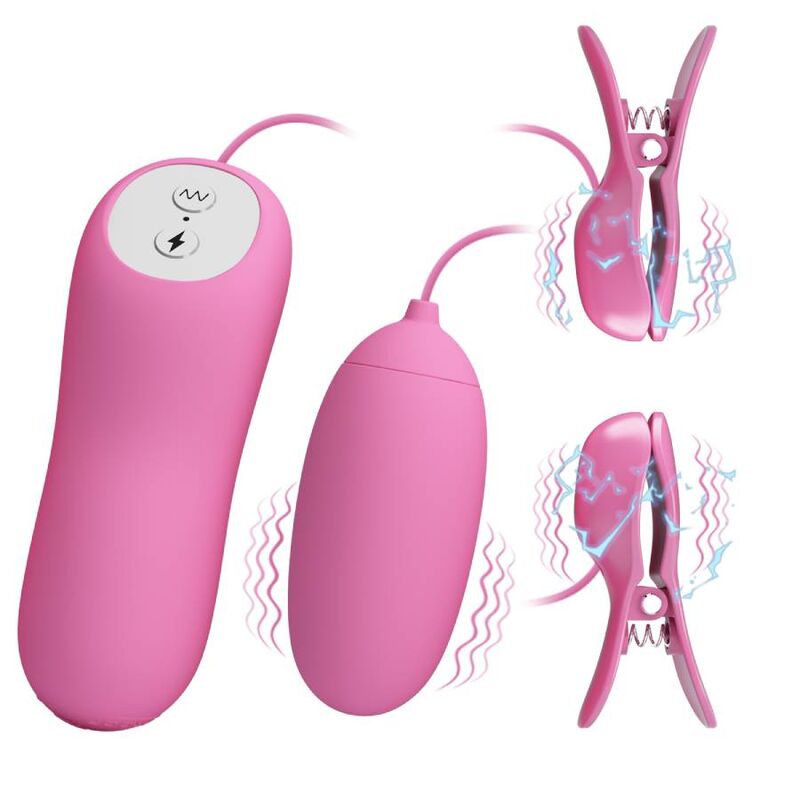 PRETTY LOVE - TWEEZERS WITH VIBRATION AND PINK ELETROSHOCK - 8