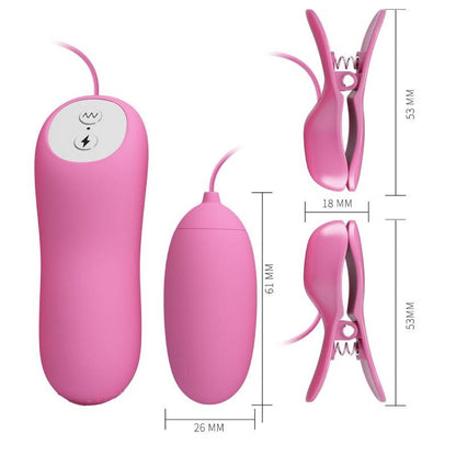 PRETTY LOVE - TWEEZERS WITH VIBRATION AND PINK ELETROSHOCK - 6