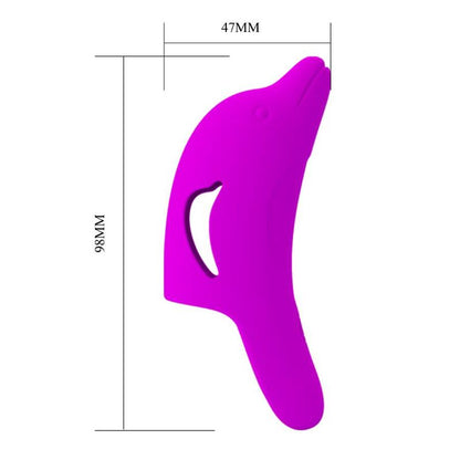 PRETTY LOVE - POWERFUL PURPLE DOLPHINI FINGER STIMULATOR