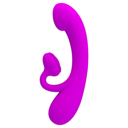 PRETTY LOVE - SINCERE VIBRATOR AND CLITORAL STIMULATING WAVES PURPLE SILICONE - 1