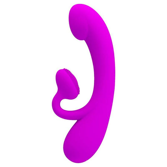 PRETTY LOVE - SINCERE SILICONE CLITORAL VIBRATOR AND PURPLE SUCKER