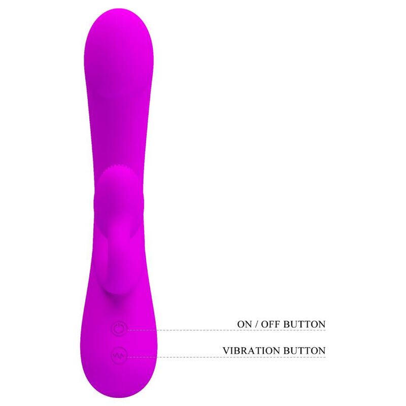 PRETTY LOVE - SINCERE SILICONE CLITORAL VIBRATOR AND PURPLE SUCKER