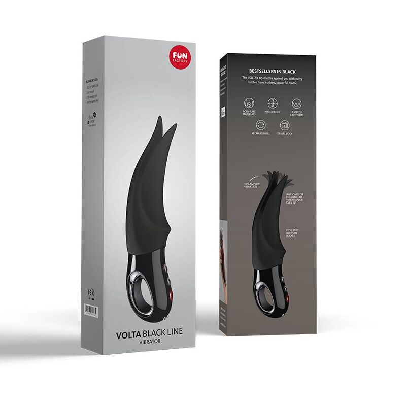 FUN FACTORY - VOLTA CLITORAL VIBRATOR BLACK LINE - 8