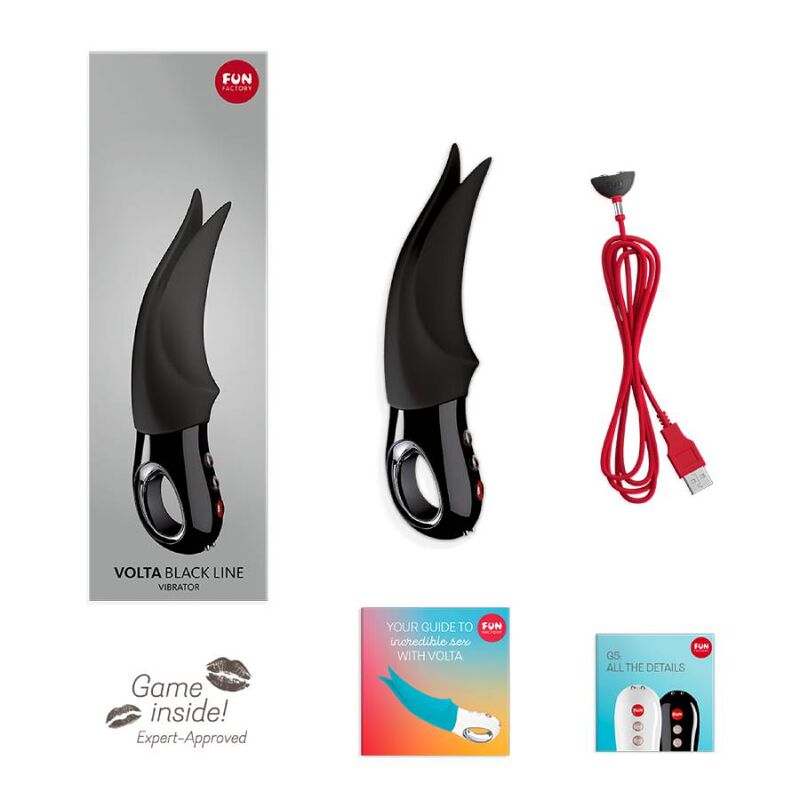 FUN FACTORY - VOLTA CLITORAL VIBRATOR BLACK LINE - 7