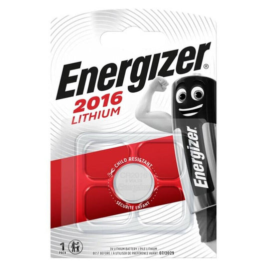 ENERGIZER - BATTERY LITHIUM BUTTON CR2016 3V 1 UNIT - 1