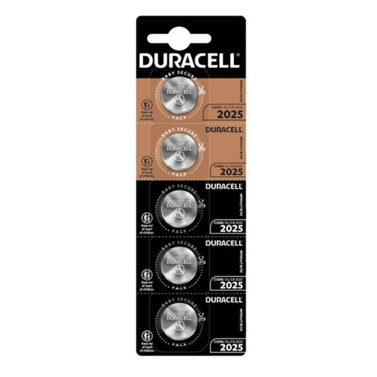 DURACELL - BUTTON BATTERY LITIO CR2025 3V 5 UNIT - 1