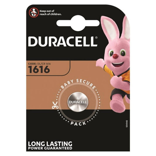 DURACELL - BUTTON BATTERY LITIO CR1616 3V 1 UNIT - 1