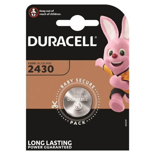 DURACELL - BUTTON BATTERY LITIO CR2430 3V 1 UNIT - 1