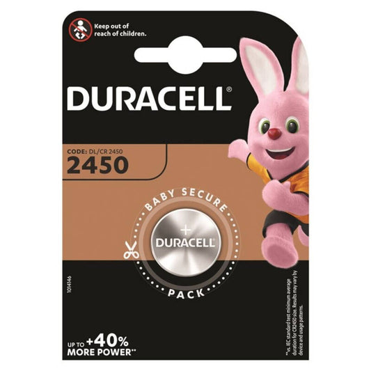 DURACELL - BUTTON BATTERY LITIO CR2450 3V 1 UNIT - 1