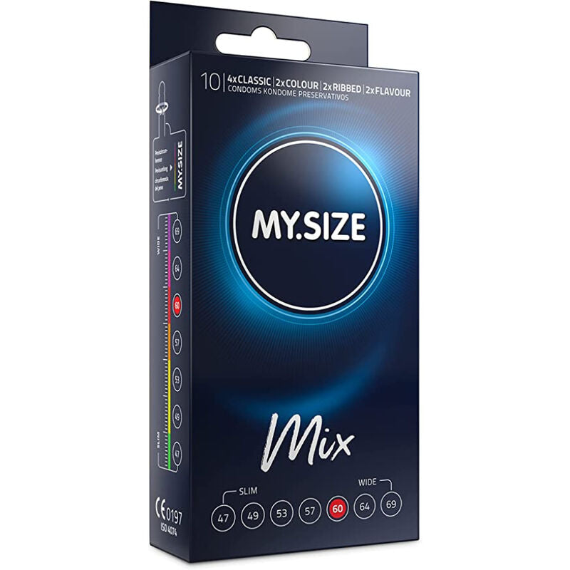 MY SIZE - MIX CONDOMS 60 MM 10 UNITS - 1
