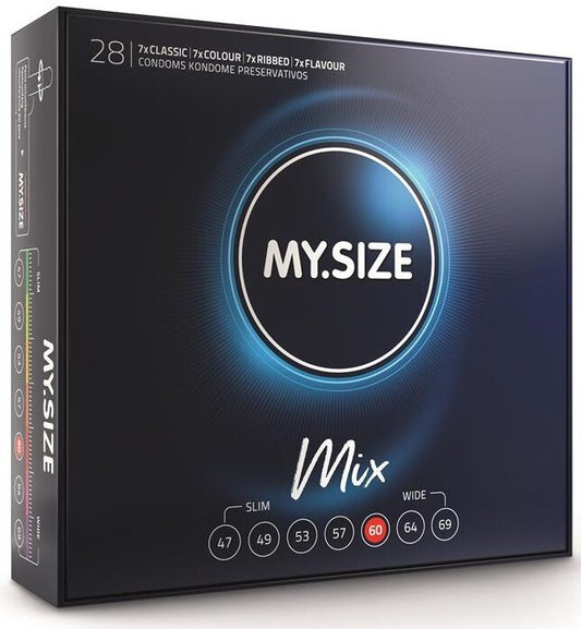 MY SIZE - MIX CONDOMS 60 MM 28 UNITS - 1
