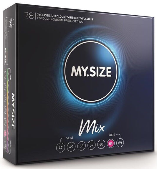 MY SIZE - MIX CONDOMS 64 MM 28 UNITS - 1