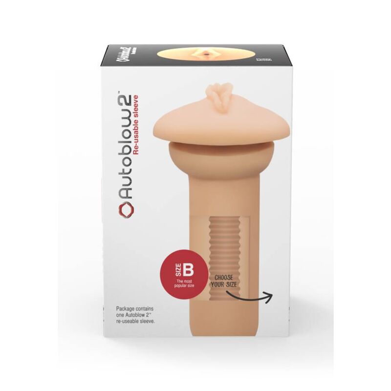 AUTOBLOW - 2+ VAGINA SLEEVE SIZE B - 3