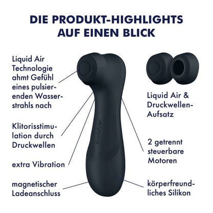 SATISFYER - PRO 2 GENERATION 3 LIQUID AIR TECHNOLOGY LILAC - BLACK - 12