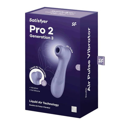 SATISFYER - PRO 2 GENERATION 3 LIQUID AIR TECHNOLOGY LILAC - BLACK - 16