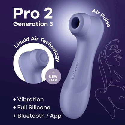 SATISFYER - PRO 2 GENERACIÓN 3 LILAC BLUETOOTH & APP - BLACK - 16