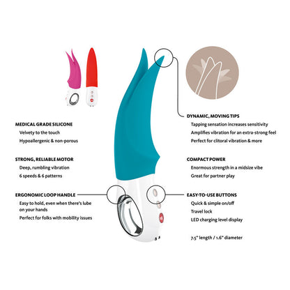 FUN FACTORY - VOLTA G5 CLITORAL VIBRATOR PETROL - 9