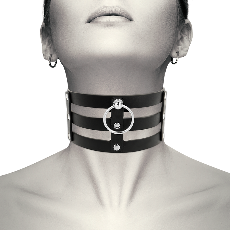 COQUETTE CHIC DESIRE - FETISH STYLE VEGAN LEATHER CHOKER - 7
