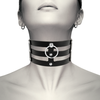 COQUETTE CHIC DESIRE - FETISH STYLE VEGAN LEATHER CHOKER - 7