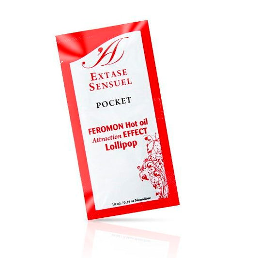EXTASE SENSUAL - MASSAGE OIL WITH HEAT EFFECT PHEROMONES LOLLIPOP 10 ML - 1