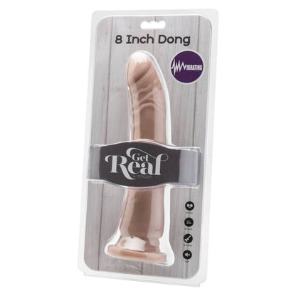 GET REAL - 20.5CM VIBRATING DONG LEATHER