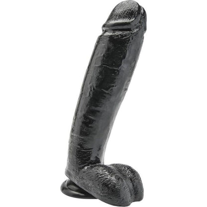 GET REAL - DILDO 25,5 CM WITH BALLS BLACK - 1