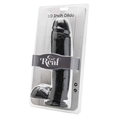 GET REAL - DILDO 25,5 CM WITH BALLS BLACK - 2